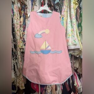 Beaufort Bonnet Annie Apron Sailboat Dress size 8 NWT